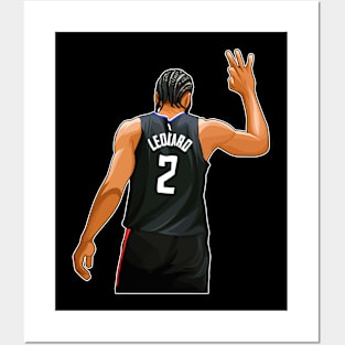 Kawhi Leonard #2 Hand Sign Posters and Art